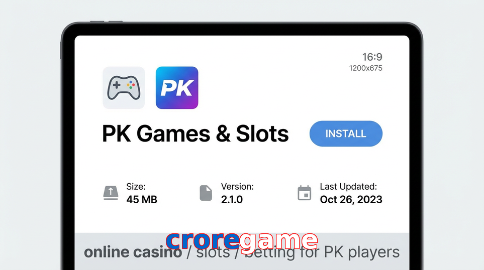 Game list for Croregame gameapk section