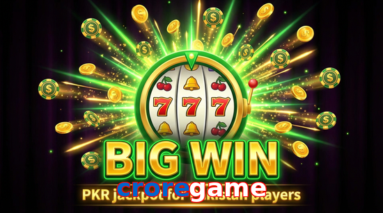 Big win animation on Croregame slot game