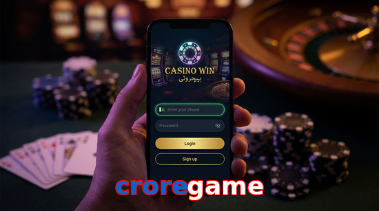 Main screen of Croregame login page for PK players